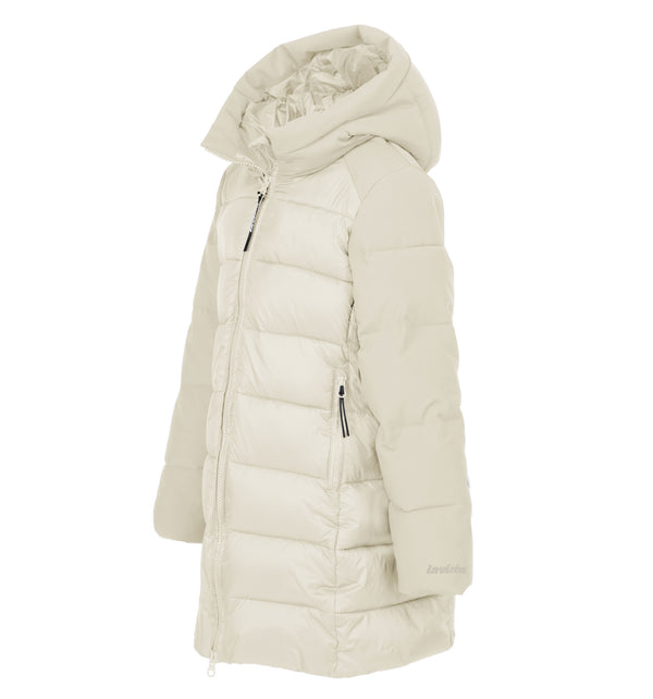 Bimaterica long padded jacket 