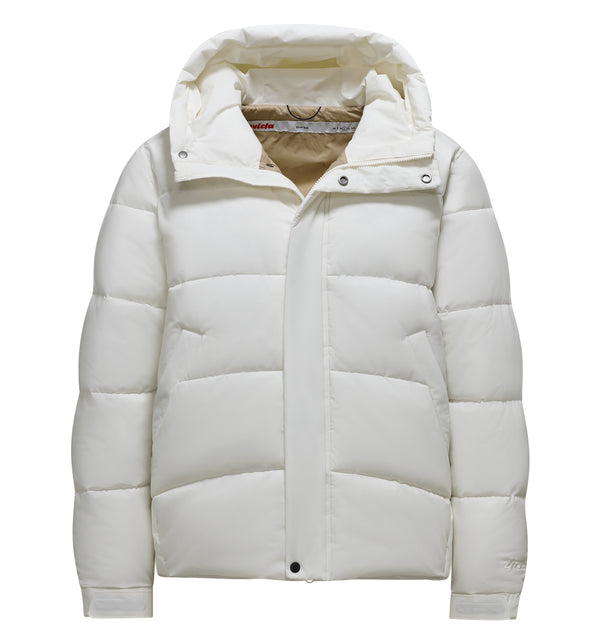 Short down jacket with hood  - 001 / XS